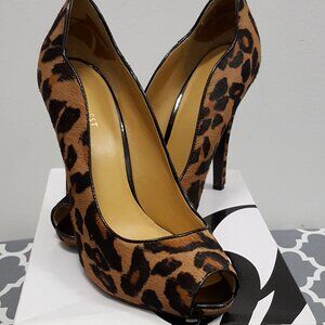 Nine West Leopard Print Heels - Size 10
